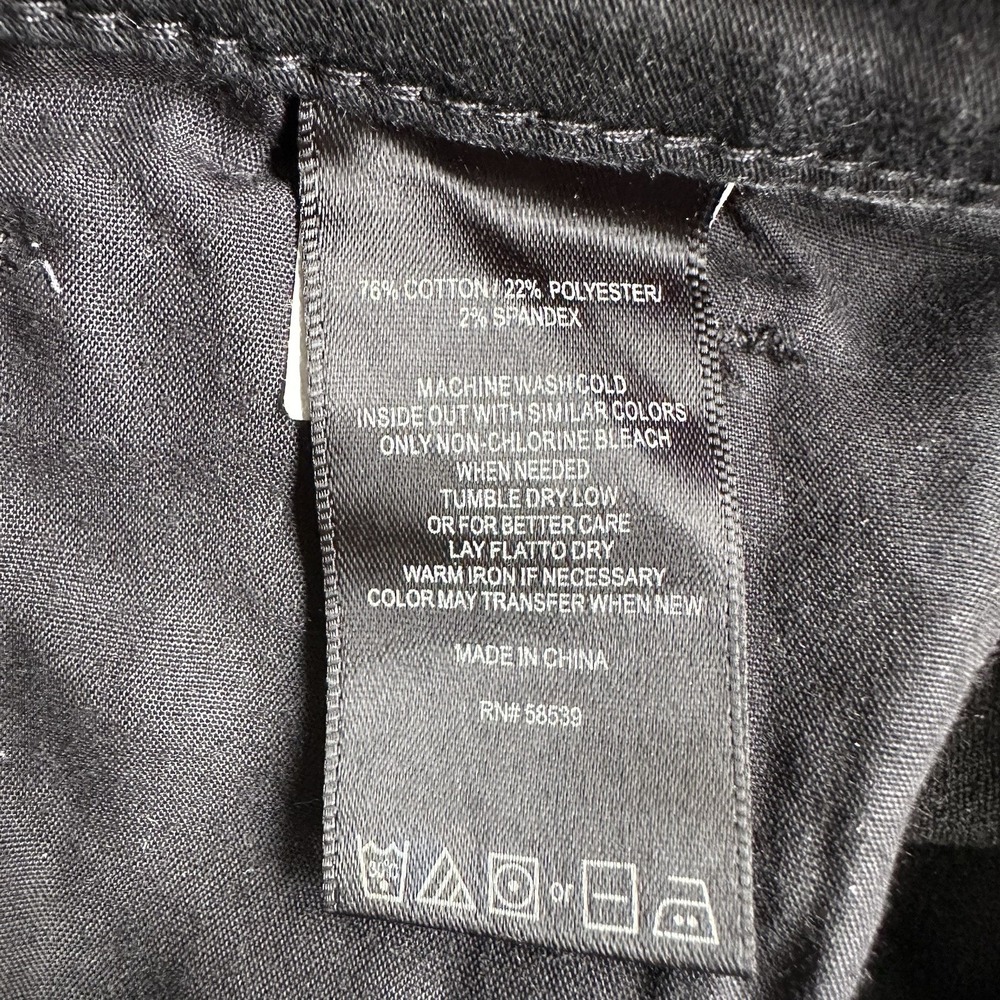 Kut From The Kloth Jeans Women 14S Black Straight Leg Stretch Everyday Comfort‎ - Picture 10 of 11